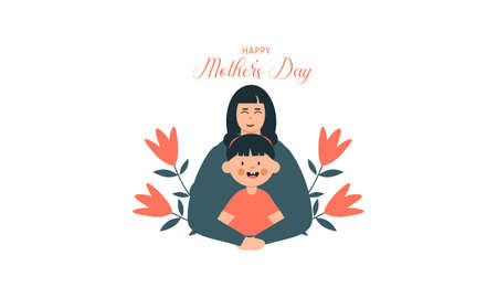 Mother's day concept illustrationのイラスト素材