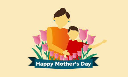 Mother's day concept illustrationのイラスト素材