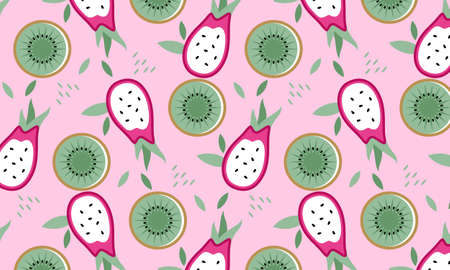 Fruit collection in flat hand drawn style illustrations