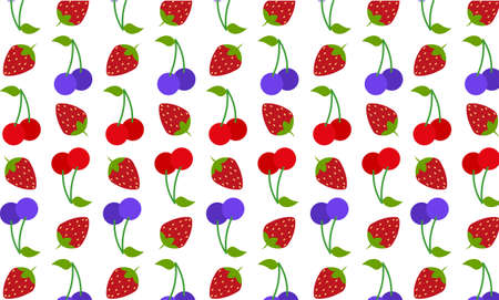 Fruit collection in flat hand drawn style illustrations