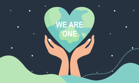 Earth Day posters with green backgroundsのイラスト素材