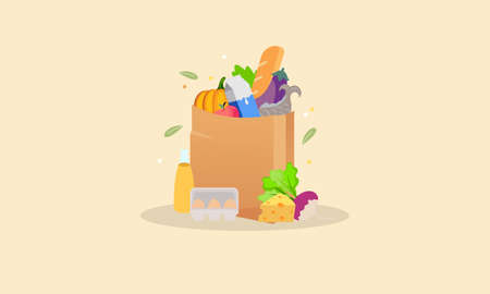 World food day healthy eating illustration green food safety vectorのイラスト素材