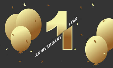 Anniversary fireworks and celebration background. Birthday or wedding party event decoration