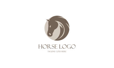 Creative horse logo icon symbol vector design illustrationのイラスト素材