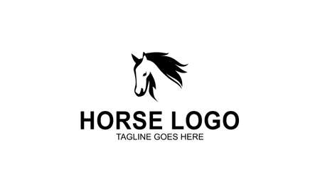Creative horse logo icon symbol vector design illustrationのイラスト素材