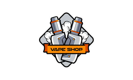 Vape esport logo template vector illustrationのイラスト素材