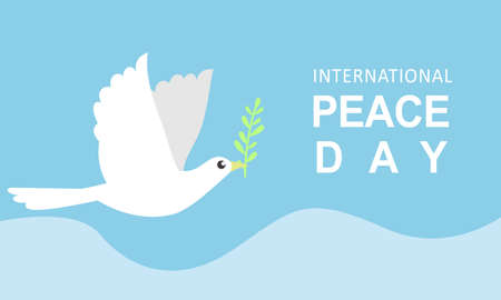 International day of peace concept flat designのイラスト素材