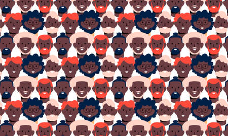 Seamless with men faces. Design element for Fathers Day concept and other use.のイラスト素材