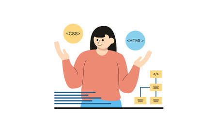 Business development illustrations. Trendy vector styleのイラスト素材