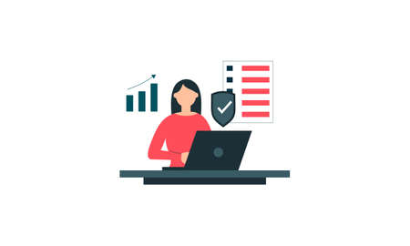 Business development illustrations. Trendy vector styleのイラスト素材