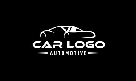 Muscle logo. Service car repair, car restoration and car club design elements.のイラスト素材