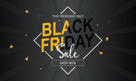 Black friday sale banner template background vectorのイラスト素材