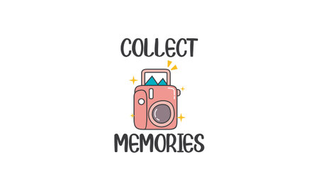 Retro vintage logotype of old camera logo graphicのイラスト素材