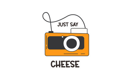 Retro vintage logotype of old camera logo graphic