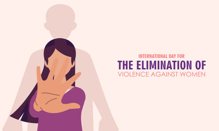 International day for the elimination of violence against women illustrationのイラスト素材