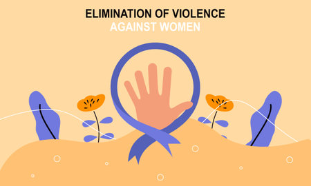 International day for the elimination of violence against women illustrationのイラスト素材