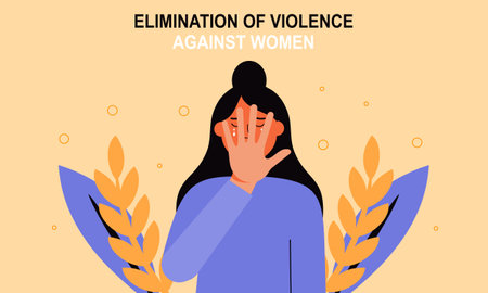International day for the elimination of violence against women illustrationのイラスト素材