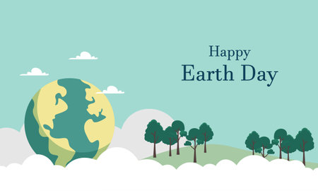 International Mother Earth Day. Environmental problems and environmental protectionのイラスト素材