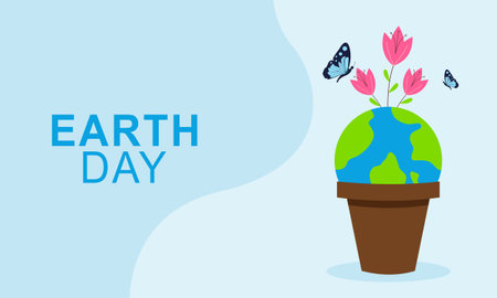 International Mother Earth Day. Environmental problems and environmental protectionのイラスト素材
