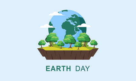 International Mother Earth Day. Environmental problems and environmental protectionのイラスト素材