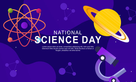 Gradient science twitch background design templateのイラスト素材