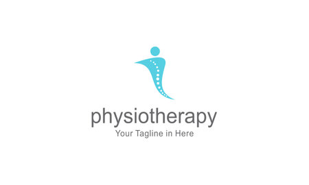 Physical therapy logo design, medical health wellnessのイラスト素材