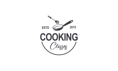Vintage cooking class and food labels emblems badges logo culinary school cooking coursesのイラスト素材