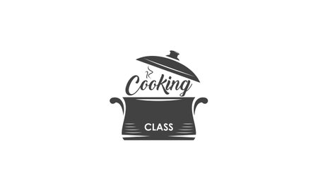 Vintage cooking class and food labels emblems badges logo culinary school cooking coursesのイラスト素材