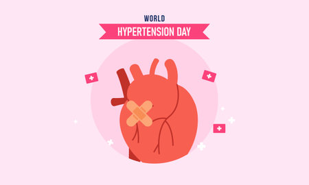 World hypertension day illustration vectorのイラスト素材