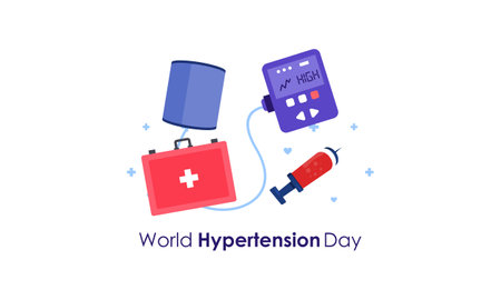 World hypertension day illustration vectorのイラスト素材