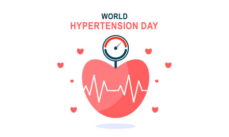 World hypertension day illustration vectorのイラスト素材