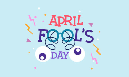 April fools day illustration vectorのイラスト素材