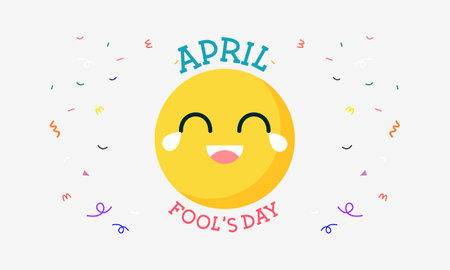 April fools day illustration vectorのイラスト素材