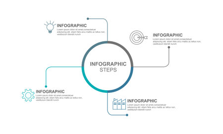 Bar chart, infographic template for presentation vector illustrationのイラスト素材