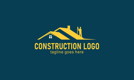Home construction company logo vectorのイラスト素材