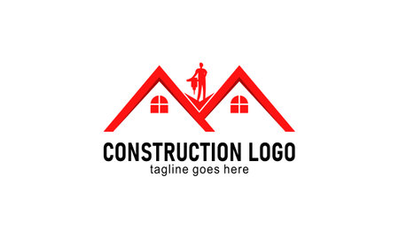 Home construction company logo vectorのイラスト素材
