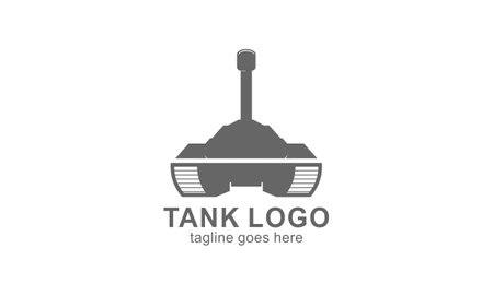 Tank logo icon design vectorのイラスト素材