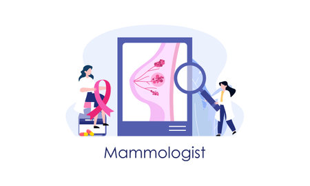 Mammologist concept consultation with doctor about breast disease idea of healthcare and medicalのイラスト素材