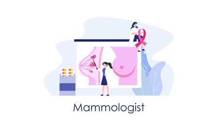 Mammologist concept consultation with doctor about breast disease idea of healthcare and medicalのイラスト素材