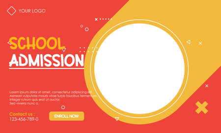 Back to school social media template vectorのイラスト素材