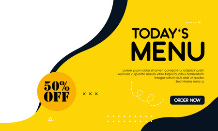 Promotion food product social media post design templateのイラスト素材