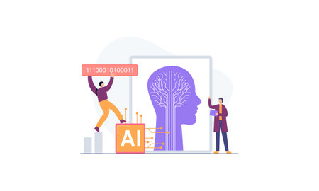 Artificial Intelligence concept vector illustrationのイラスト素材