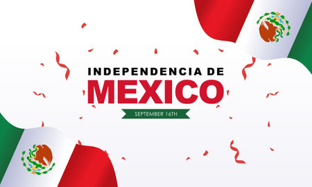 Mexican independence day bcackground vectorのイラスト素材