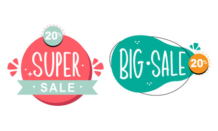 Sale label logo badge designのイラスト素材
