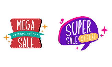 Sale label logo badge designのイラスト素材