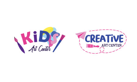 Kids Creative And Science Class Template Promotional Logoのイラスト素材