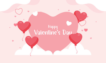 Love and valentine day lovers backgroundのイラスト素材