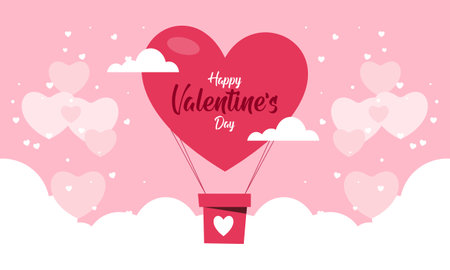 Love and valentine day lovers backgroundのイラスト素材