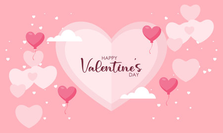 Love and valentine day lovers backgroundのイラスト素材