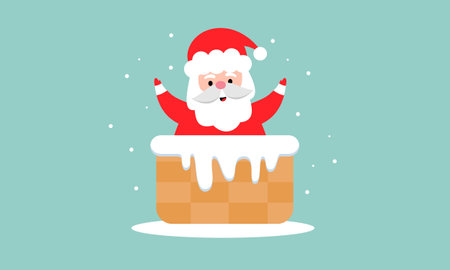 Santa claus characters collection vectorのイラスト素材